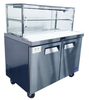 ATOSA MSF8304G Three Door Glass Top Sandwich Fridge 1846mm