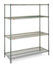 Metro / NK3.4T74.1872 / Super Erecta Metroseal 3, 4 Wire Shelves, 4 Posts / 42.6kg / W1830 x D455 x H1890 / 12Y Warranty