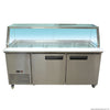 FED PG180FA-Y Salad Prep glass display bench fridge - Catering Sale