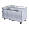 Thermaster PWB180 three door DELUXE Pizza Prep Bench 9 × 1/3 GN pans 1800mmW