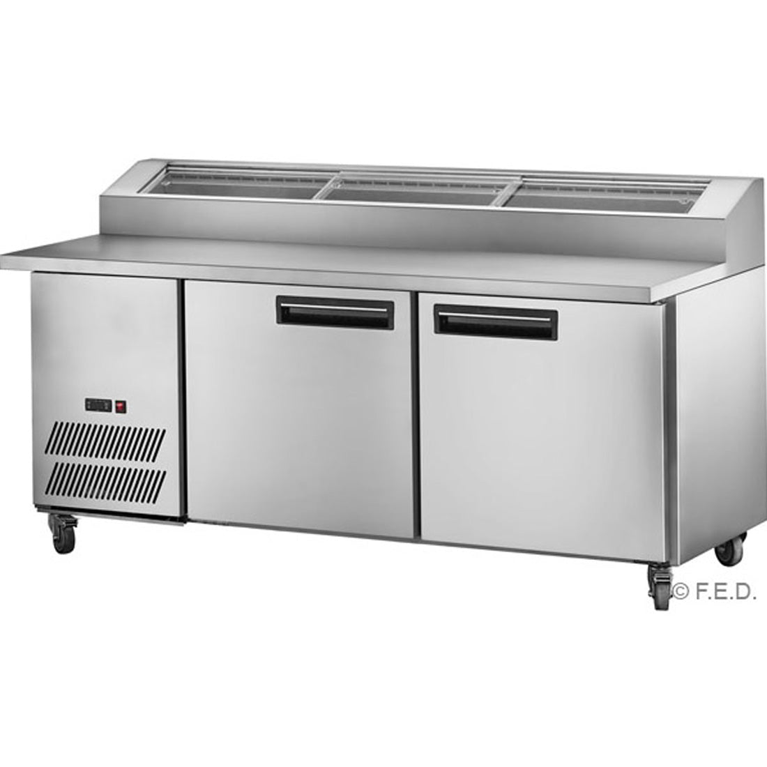 PPB/15 two door DELUXE Pizza Prep Bench / 150Kg / 1480x810x1050