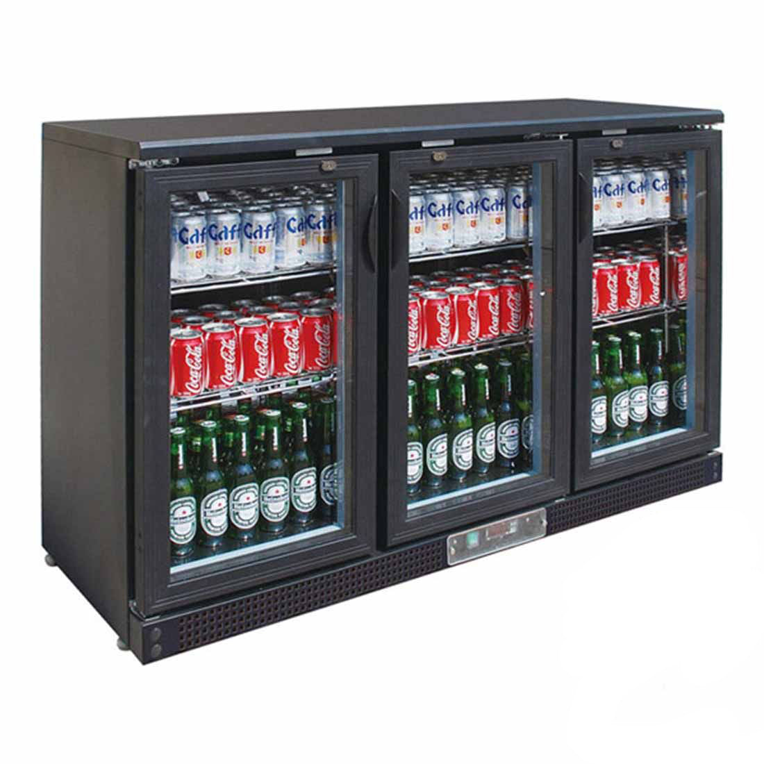 FED SC316G Three Door Drink Cooler 320L