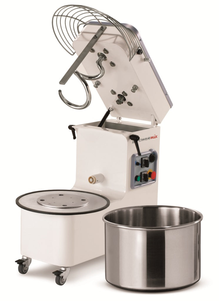MECNOSUD SMM0044 Tilting Head Removable Bowl Spiral Mixer 50Lt - 860 x 530 x 790