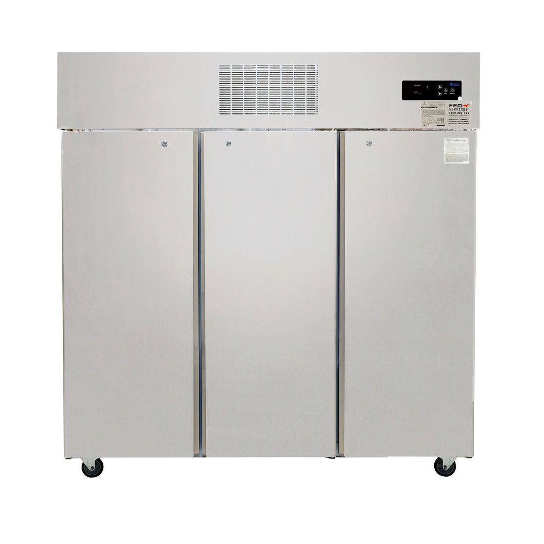Thermaster SUC1500 TROPICAL 3 Door SS Fridge 1500L 1835mm Wide