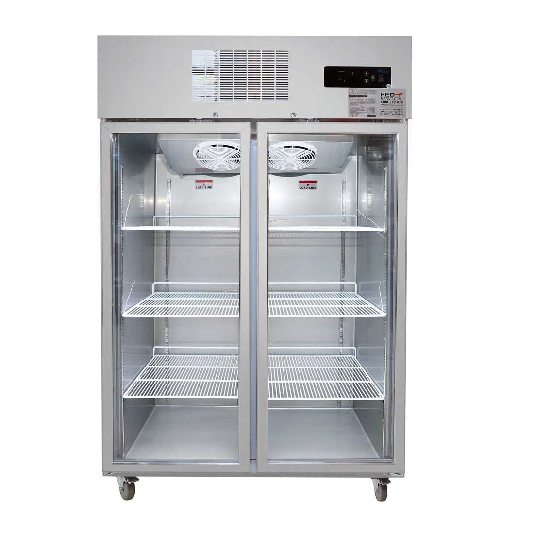 Thermaster SUFG1000 Double Door Display Freezer 1000L 1220mm Wide