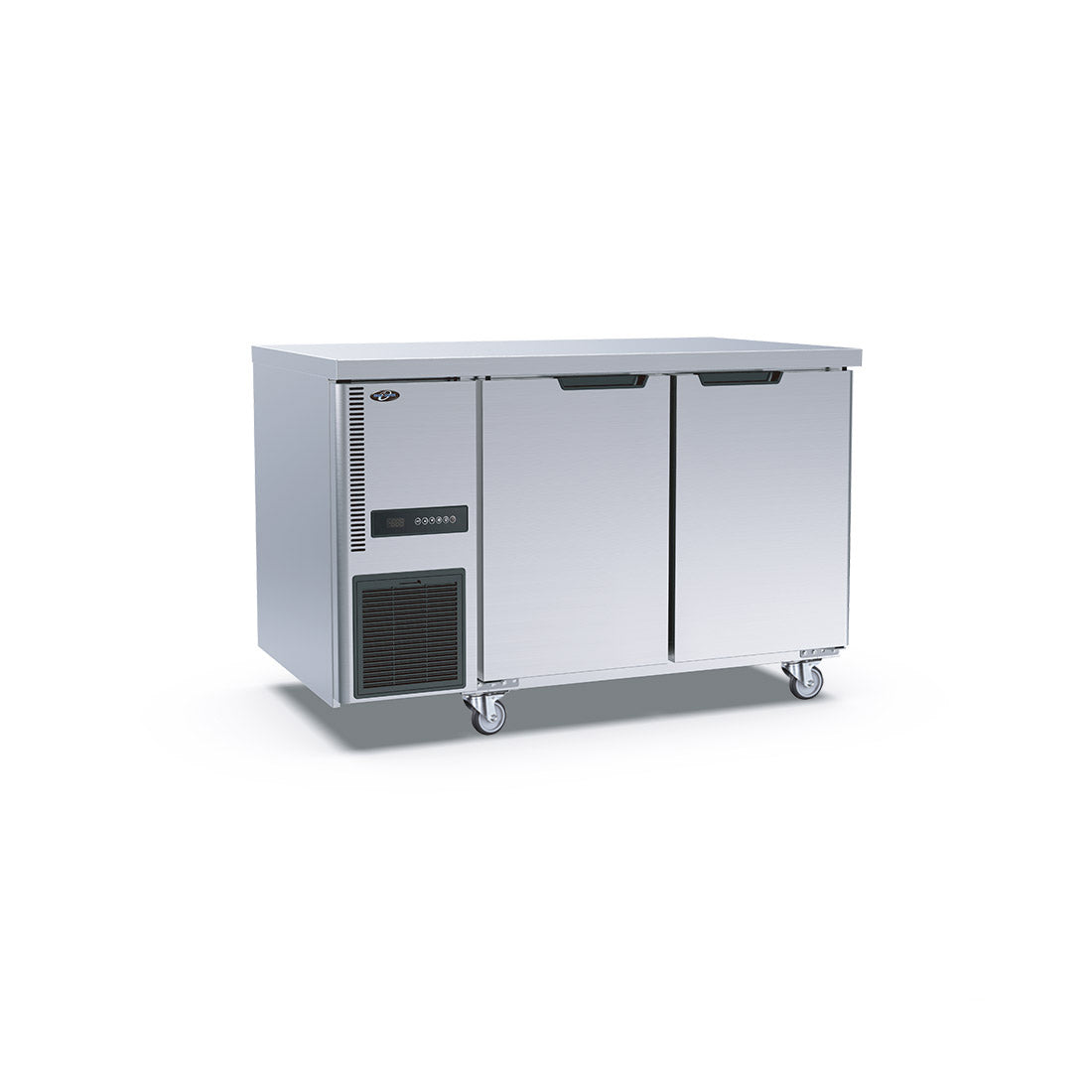 Thermaster TS1200BT Stainless Steel Double Door bench Freezer 205L W1200mm