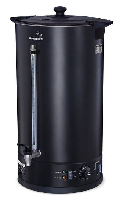 Roband UDB30VP Black powder coated, variable pre-set control hot water urn, 30L
