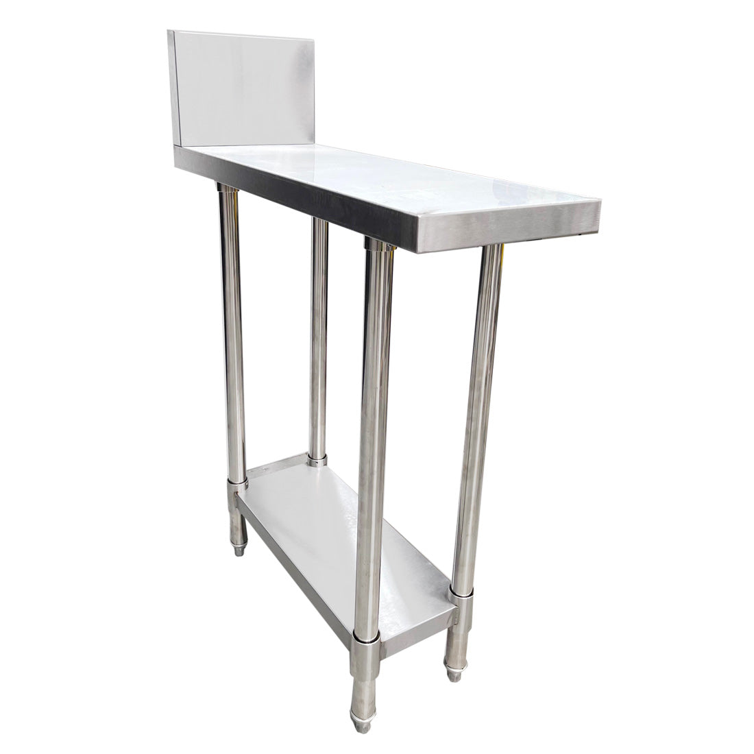 FED WBB-0300R Stainless Steel Kitchen Infill Bench with Splashback