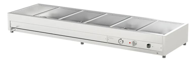 Woodson / W.BMA22 / 2 Rows, 2 Bays Large Bain Marie (10A) - 2.4kW / 18kg  / W705 x D600 x H245 / 1Y Warranty