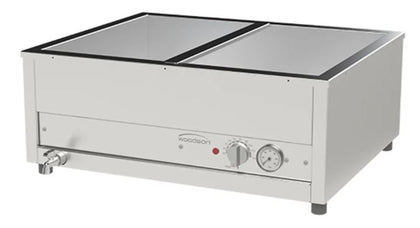 Woodson / W.BML21 / 2/1 GN Countertop Bain Marie (10A) -  1.5kW / 24Kg / W705 x D576 x H290 / 1Y Warranty