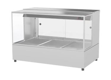 Woodson / W.HFSQ23 / 2 Rows, 3 Bays Hot Food Displays (Square Glass, 10A) - 2.4kW / 67kg / W1030 x D600 x H696 / 1Y Warranty