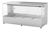 Woodson W.HFSQ24 2 Rows, 4 Bays Hot Food Displays (Square Glass, 15A, 3kw)
