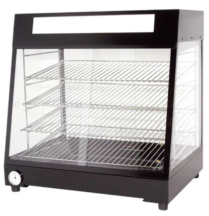 Woodson / W.PIM60 / Black Powder Coated Pie & Food Display with 4 Shelves(10A) - 1.5kW / 29kg / W665 x D465 x H650 / 1Y Warranty