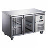 FED-X XUB7C13G2V Two Glass Door Bench Fridge 282L W1360mm