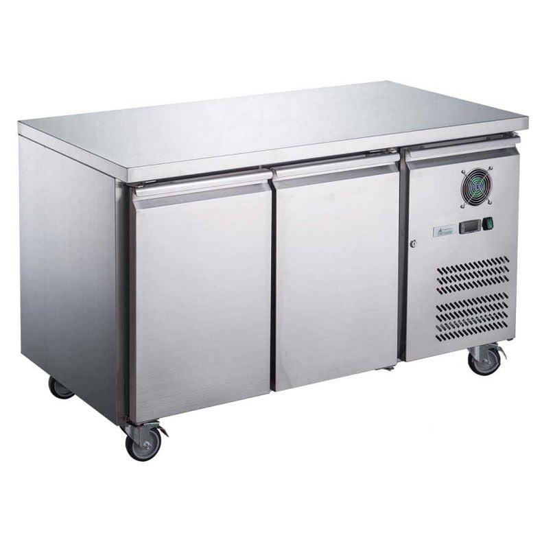 FED-X XUB7F13S2V S/S Two Door Bench Freezer 282L W1360mm