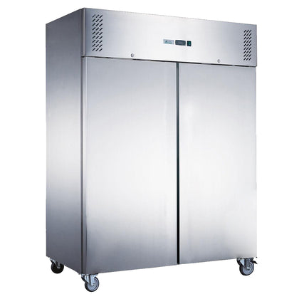 FED-X XURC1200SFV S/S Double Door Upright Fridge 1200L W1224mm