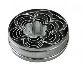 Chef Inox 01912 CHEF INOX CUTTER SET-ROSE 6pc 40-95mm