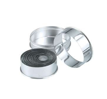 Chef Inox 01957 CHEF INOX CUTTER SET-ROUND PLAIN 11pc SIZE: 25-95mm