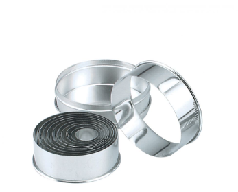 Chef Inox 01959 CHEF INOX CUTTER SET-ROUND PLAIN 14pc SIZE: 25-115mm