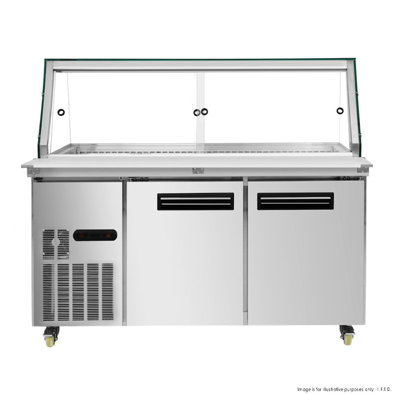 Thermaster Cold Salad & Noodle Bar 4x1/1 GN Pans PG150FA-XG - Catering Sale