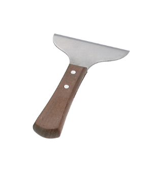 Chef Inox 03017 SCRAPER-GRILL S/S 110x190mm O.A WOOD HANDLE