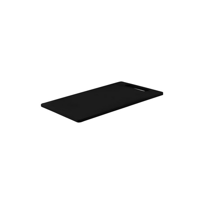 Tomkin/04319-BK/Cutting Board Polyethylene Black with Handle/D250xW400xH12