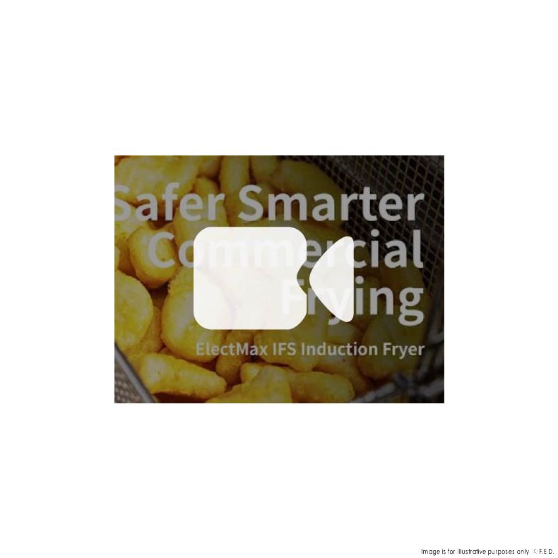 Electmax 700 Series Induction Single Fryer with Splashback - IFS7-30L