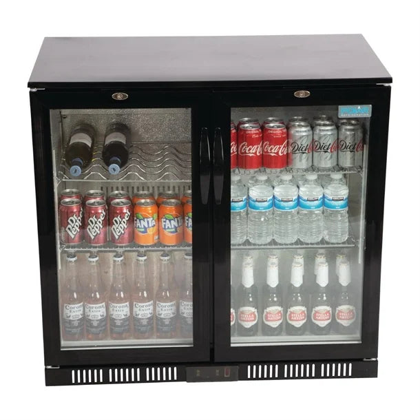 Polar G-Series Back Bar Cooler with Hinged Doors 198Ltr - 230W. Hinged doors. R600a