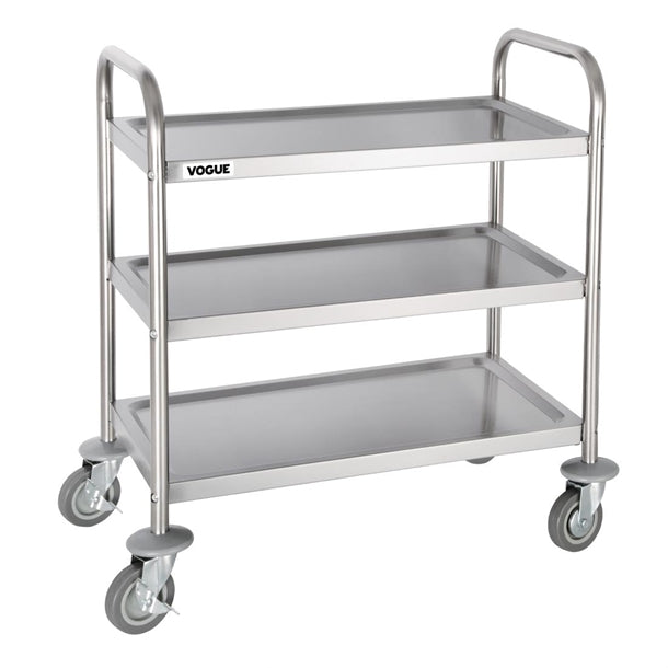 Vogue F993 3 Tier Clearing Trolley Front View