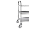 Vogue F993 Stainless Steel 3 Tier Clearing Trolley Small 825(H) x 710(W) x 405(D)mm