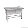 FED 1410-6-DSB Stainless Steel Double Deep Pot Sink 1410x600x900