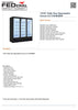 FED LG-1500BGBMF Triple Door Supermarket Freezer 1563L