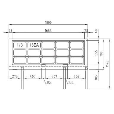 Turbo Air KSR18-3-N(HC) 1800mm Three Door Salad Side Prep Fridge 516L