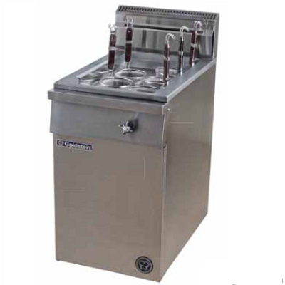 Goldstein FRG1PL Gas Pasta & Noodle Cooker Single Pan 2 Large baskets per pan (Semi Automatic Fill) / Mj: 80 / 75Kg / W457-D800-H1120 mm