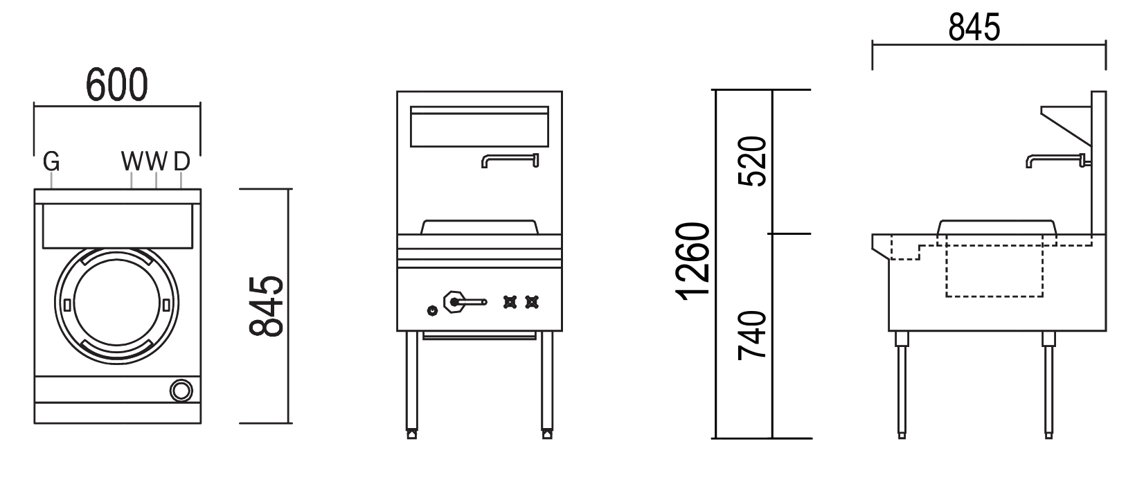 LKK-1B 1 Burner Waterless Gas Wok – Duckbill Burner