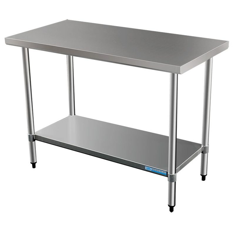 Brayco/2436/Commercial Grade Stainless Steel Flat Bench914x610x900mm high