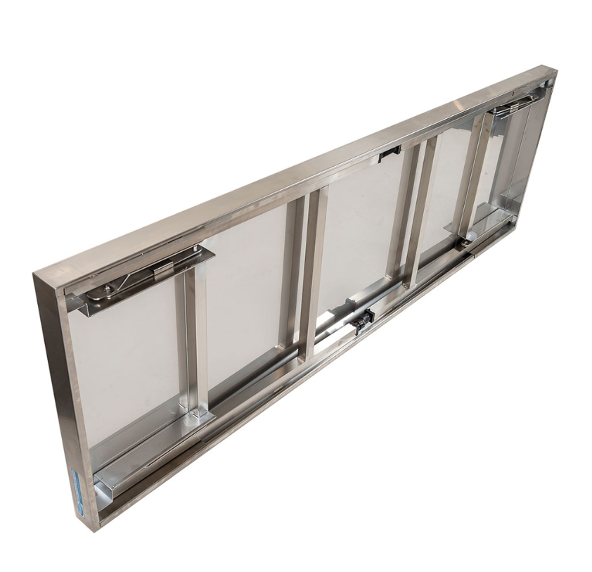 Brayco/2472Fold/Commercial Grade Stainless Steel Flat Bench1829x610x900mm high