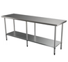 Brayco/2484/Commercial Grade Stainless Steel Flat Bench2134x610x900mm high