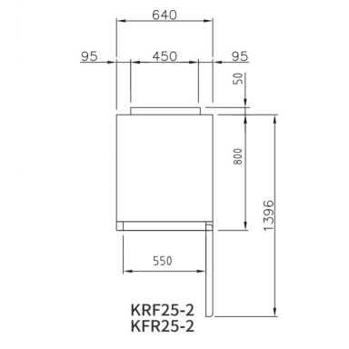 Turbo Air KRF25-2(HC) Upright Two Half Door Fridge & Freezer F: 222L / R: 242L