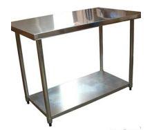 Brayco/1824/Commercial Grade Stainless Steel Flat Bench610x457x900mm high