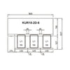 Turbo Air KUR18-2D-6(HC) Under Counter Refrigerator - 6 Drawers