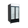 Exquisite DC1000PB Two Glass Doors Upright Display Refrigerators – Black Colour