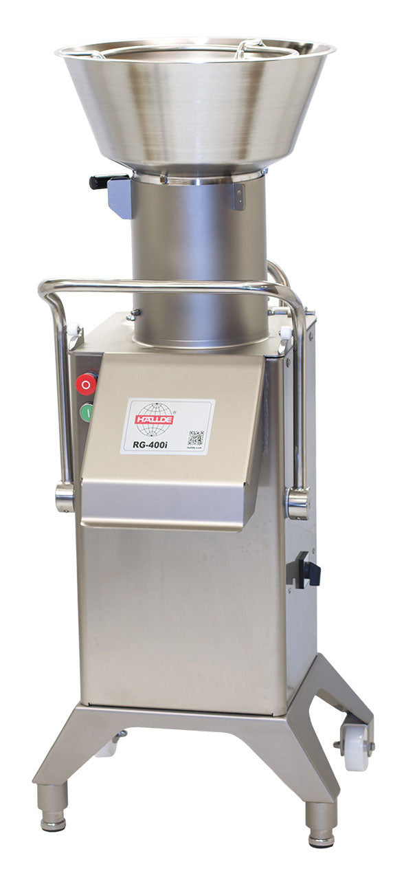 Vegetable Preparation Machine RG-400i-3PH - Pneumatic Push Feeder Setup