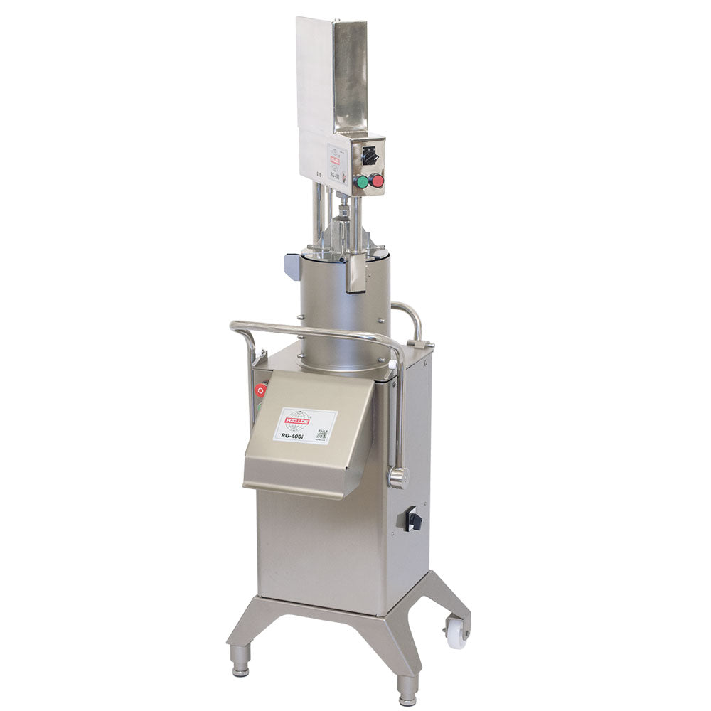 Vegetable Preparation Machine RG-400i-3PH - Pneumatic Push Feeder Setup