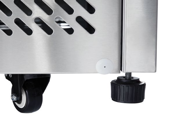 Atosa ESL3852 3 Door Pizza Prep Fridge with Mable Top 380L