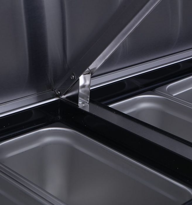 ATOSA MPF8201 Single Door Pizza Prep Table Fridge 396L 1117mm