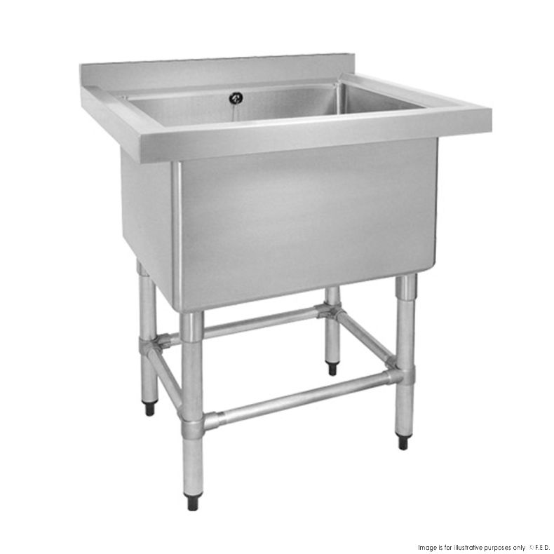 FED 770-6-SSB Stainless Steel Single Deep Pot Sink 770mm