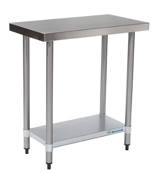 Brayco/8045/Commercial Grade Stainless Steel Flat Bench800x450x900mm high