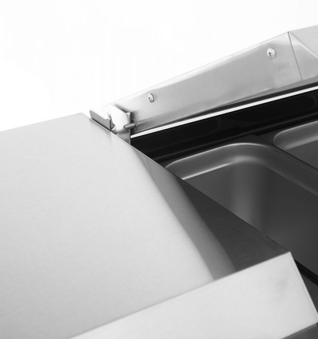 ATOSA MSF8301 Single Door Sandwich Prep Fridge 203L 698mm