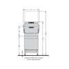 Hobart AMXR-V PROFI GLASS AND DISHWASHER with VAPOSTOP